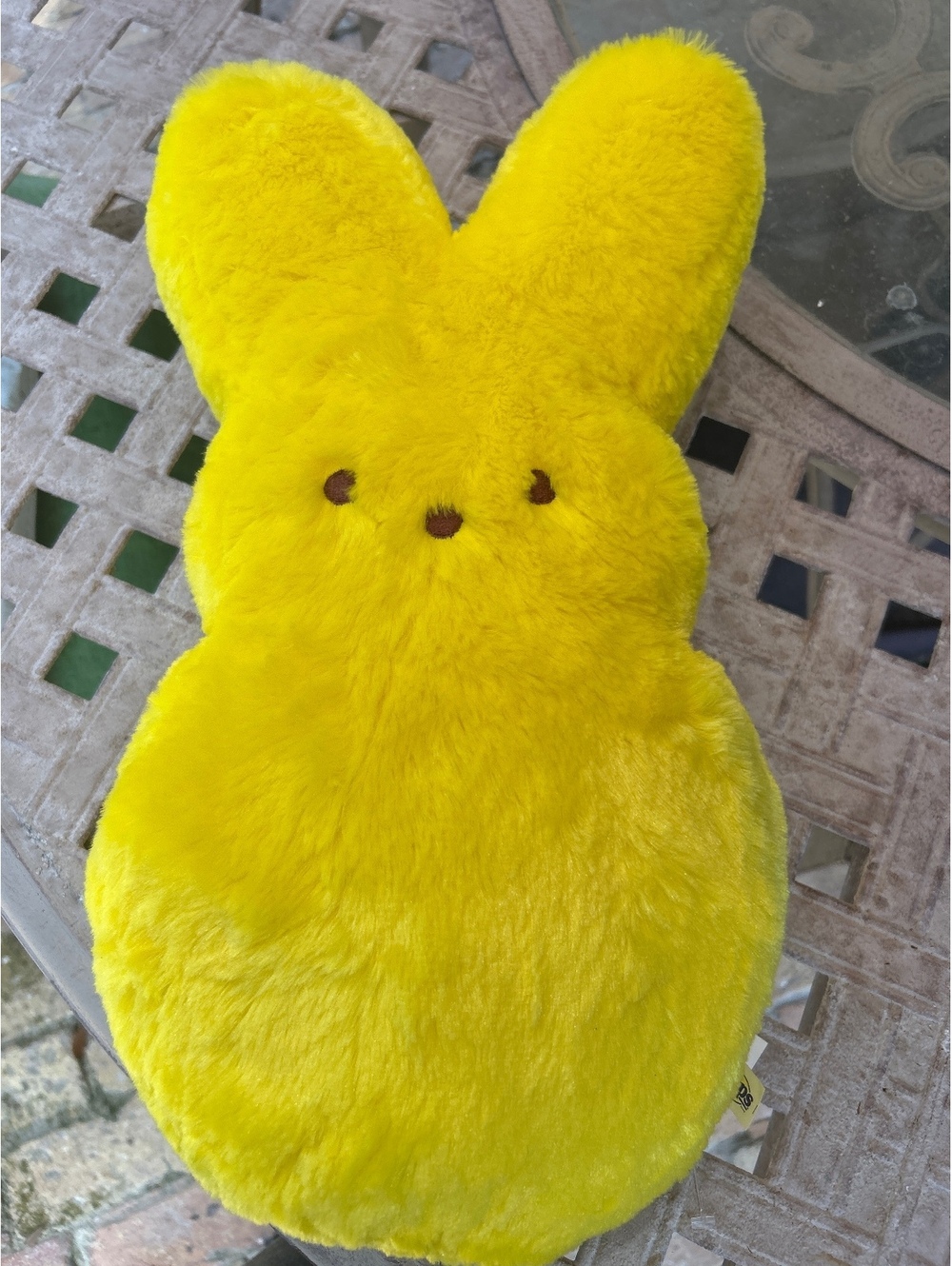 Peeps Yellow Bunny Plush Pillow